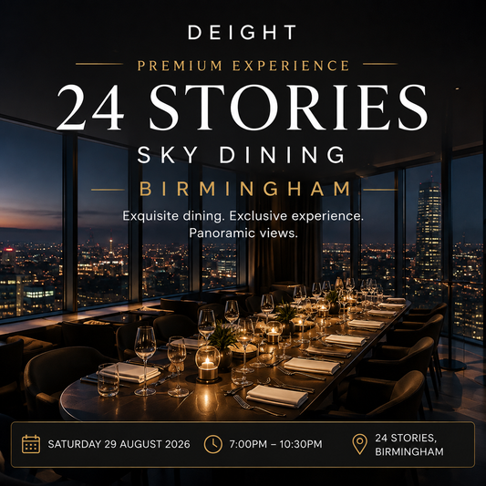 29 August 2026 | 24 Stories Sky Dining | Birmingham | Premium Experience | Event Pass