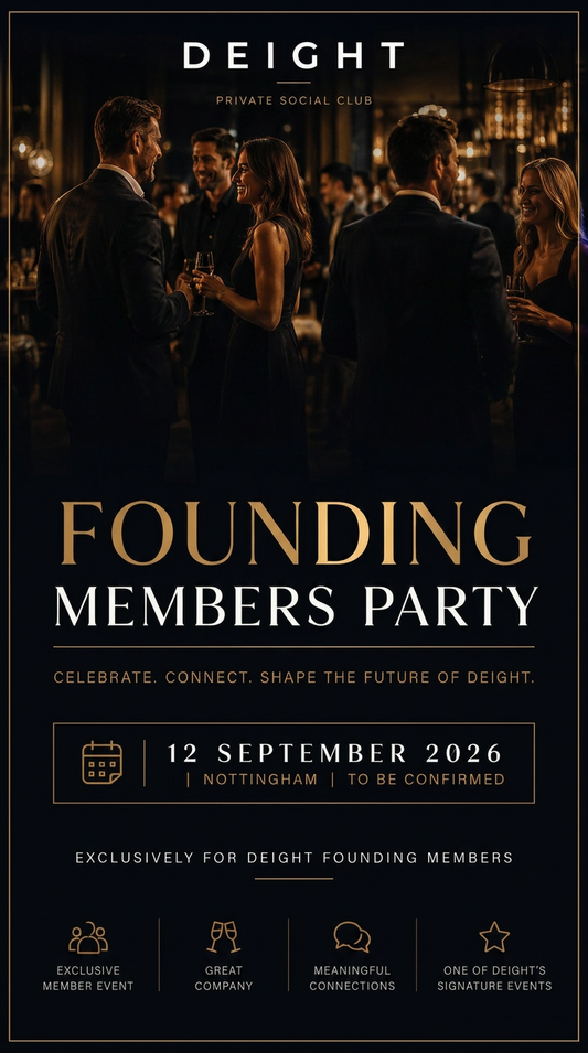 12 SEPTEMBER 2026 | FOUNDING MEMBERS PARTY | SATURDAY SIGNATURE EVENT | NOTTINGHAM