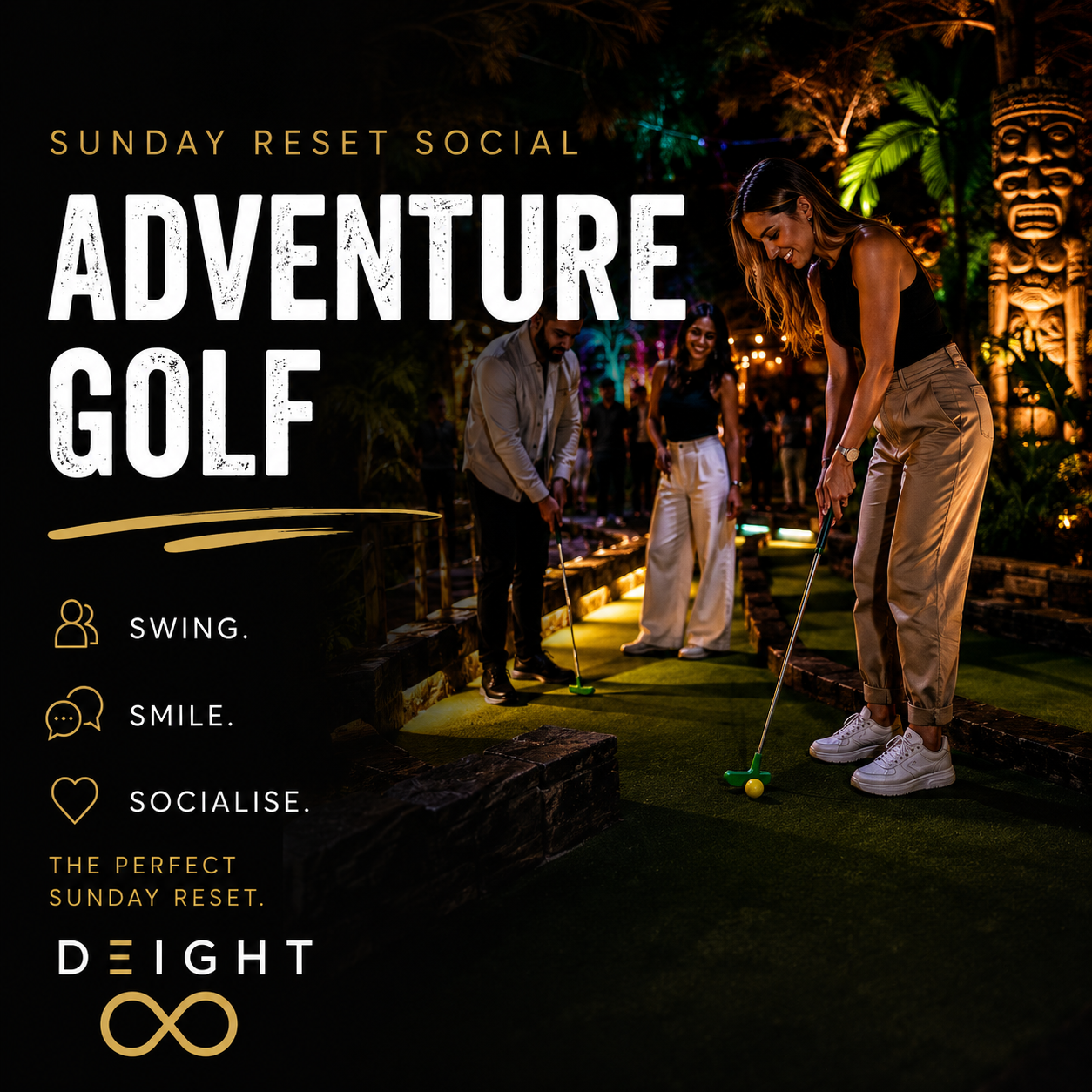23 August 2026 | Sunday Reset Social | Adventure Golf | Nottingham | Event Pass