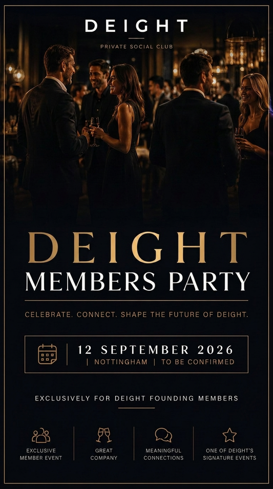 12 SEPTEMBER 2026 | MEMBERS PARTY | SATURDAY SIGNATURE EVENT | NOTTINGHAM