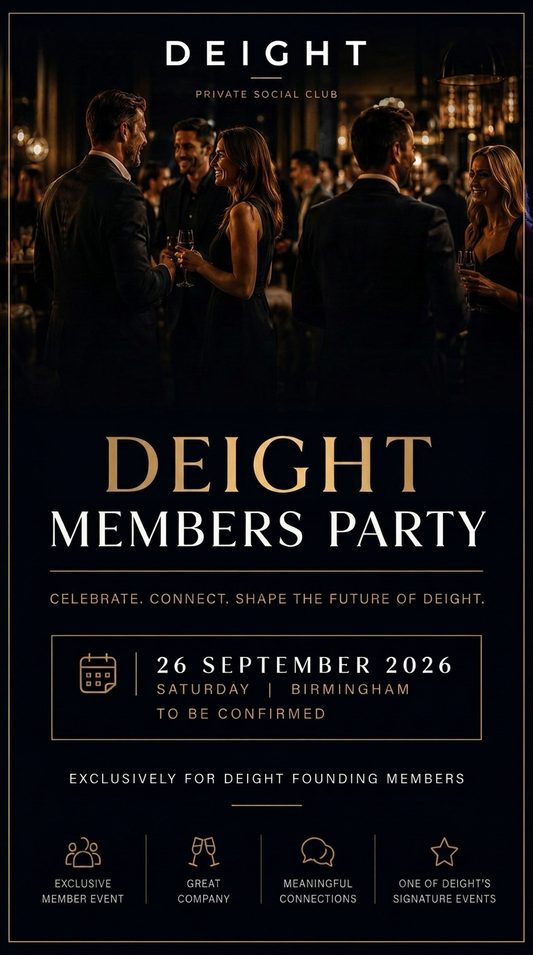 26 SEPTEMBER 2026 | MEMBERS PARTY | SATURDAY SIGNATURE EVENT | BIRMINGHAM