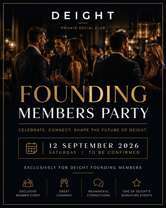 12 SEPTEMBER 2026 | FOUNDING MEMBERS PARTY | SATURDAY SIGNATURE EVENT | NOTTINGHAM