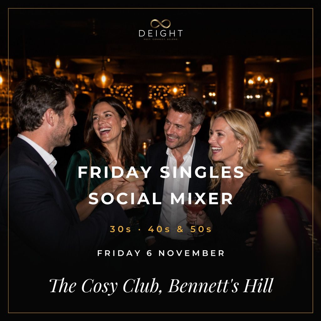 DEIGHT Friday Singles Social Mixer artwork for Birmingham on 6 November 2026